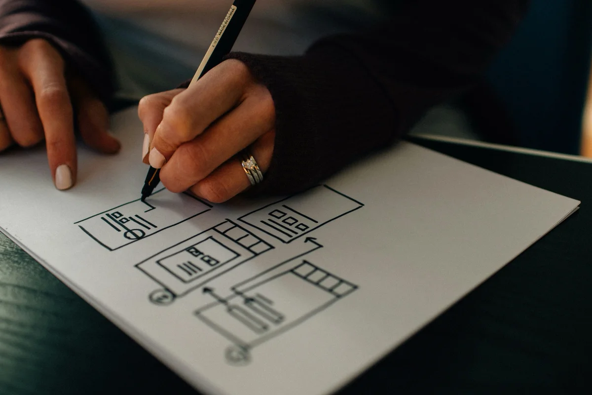 Someone planning a website