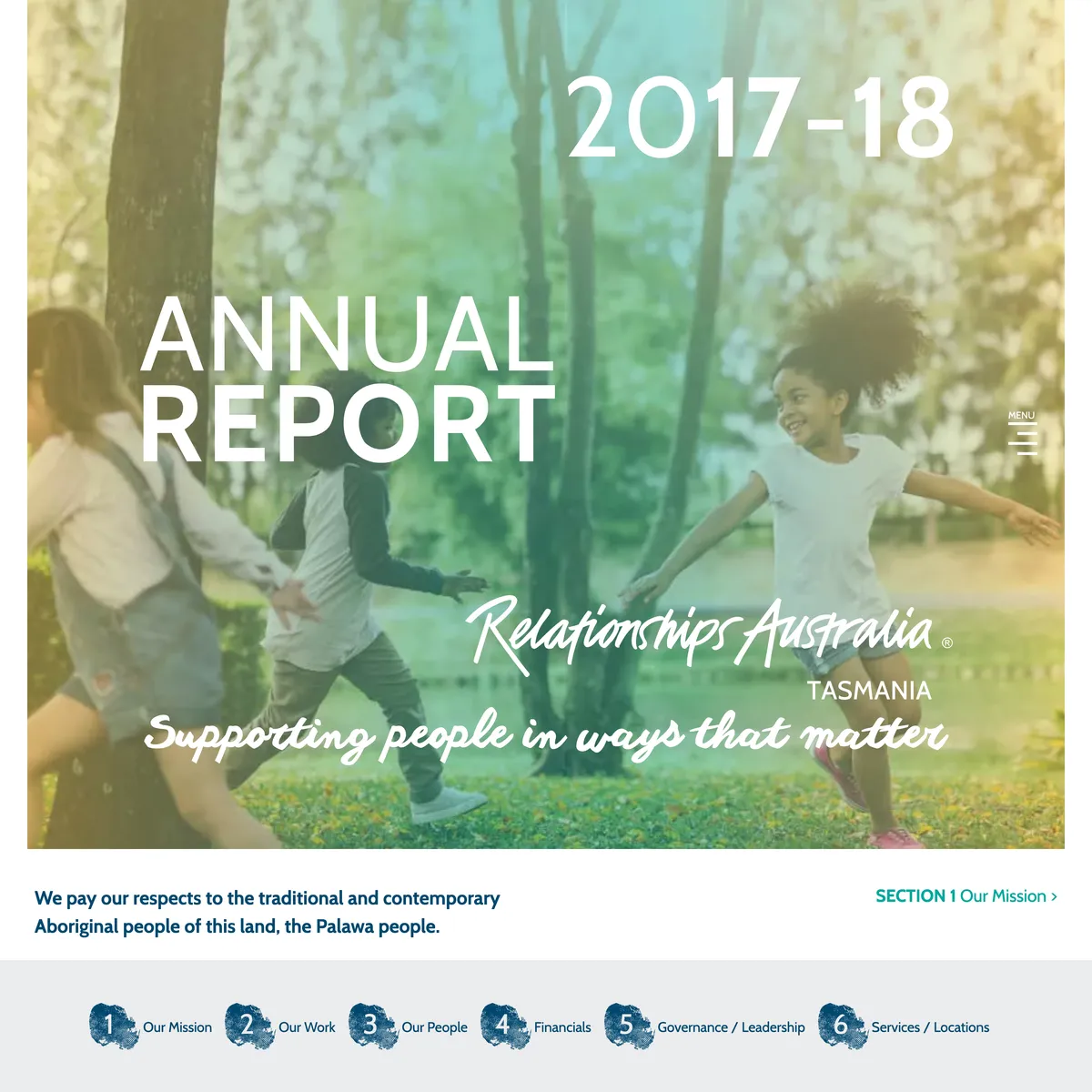 Relationships Australia Tasmania Annual Report 2017-2018