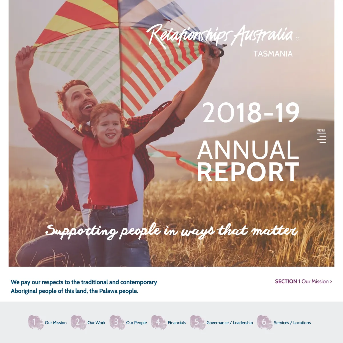 Relationships Australia Tasmania Annual Report 2018-2019