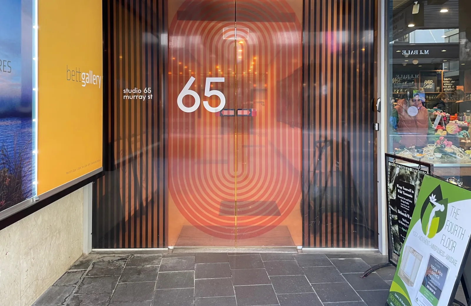 Front doors of 65 Murray St