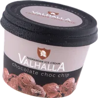 A chocolate choc chip mini cup