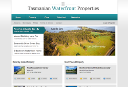 New website for Tasmanian Waterfront Properties